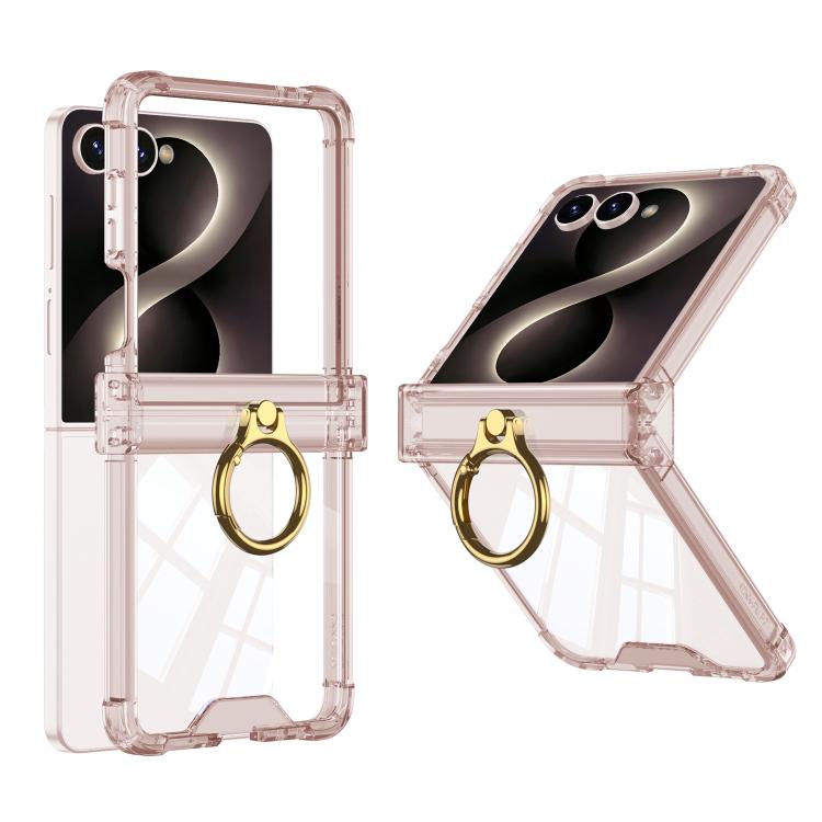 GKK Airbag Hinge Full Coverage Phone Case with Magnetic Rotation Bracket, For Galaxy Z Flip8 5G