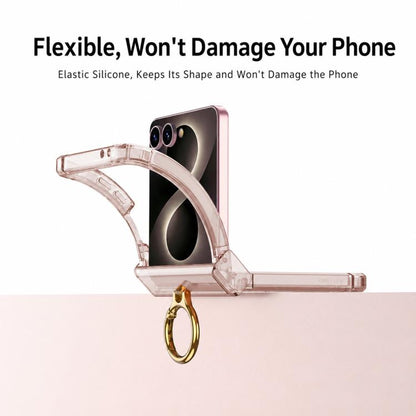 GKK MagSafe Airbag Hinge Shockproof Phone Case with Ring Holder, For Galaxy Z Flip8 5G