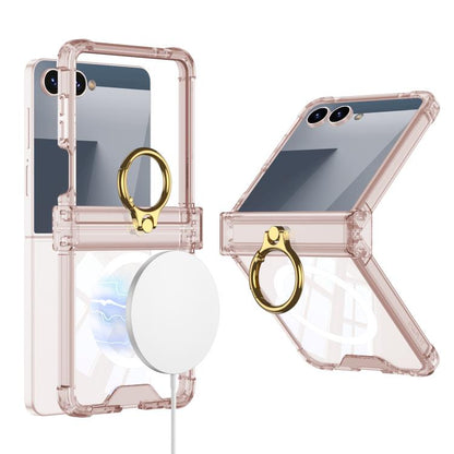 GKK MagSafe Airbag Hinge Shockproof Phone Case with Ring Holder, For Galaxy Z Flip8 5G