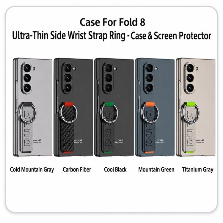GKK Integrated Ultra-thin Side Wristband Phone Case, Not Included Pen, For Galaxy Z Fold8 Ultra 5G
