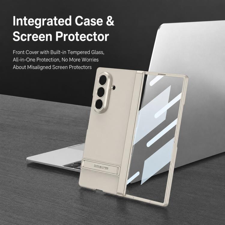 GKK Integrated Magnetic Triumph Ultra-thin Full Coverage Phone Case with Holder, For Galaxy Z Fold8 Ultra 5G