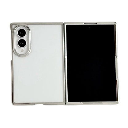 Electroplating Frame PC Transparent Phone Case, For Galaxy Z Fold8 5G