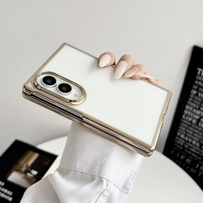 Electroplating Frame PC Transparent Phone Case, For Galaxy Z Fold8 5G
