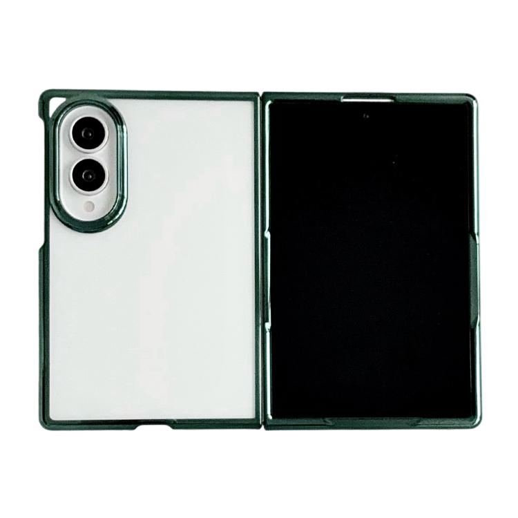 Electroplating Frame PC Transparent Phone Case, For Galaxy Z Fold8 5G