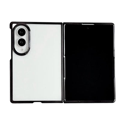 Electroplating Frame PC Transparent Phone Case, For Galaxy Z Fold8 5G