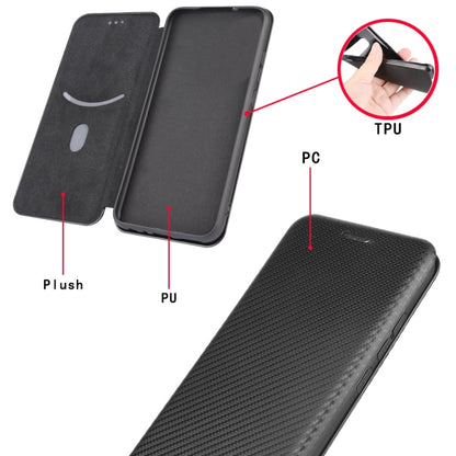 Carbon Fiber Texture Magnetic Horizontal Flip TPU + PC + PU Leather Case with Card Slot, For OPPO Realme 7i, For vivo V20 4G (Indian Version), For vivo Y73s, For Asus Zenfone Max (M2) ZB633KL, For Nokia 3.4, For Oukitel C21