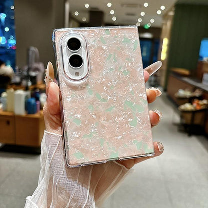 Pearlescent Shell Texture Phone Case, For Galaxy Z Fold8 5G