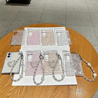 Pearlescent Shell Texture Phone Case, For Galaxy Z Fold8 5G