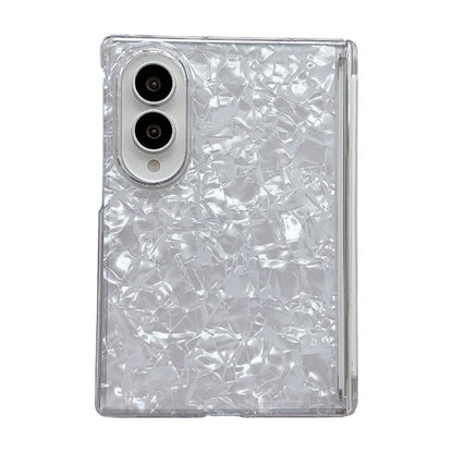 Axis Magnetic Pearlescent Shell Texture Phone Case, For Galaxy Z Fold8 5G