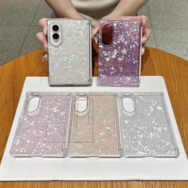 Axis Magnetic Pearlescent Shell Texture Phone Case, For Galaxy Z Fold8 5G
