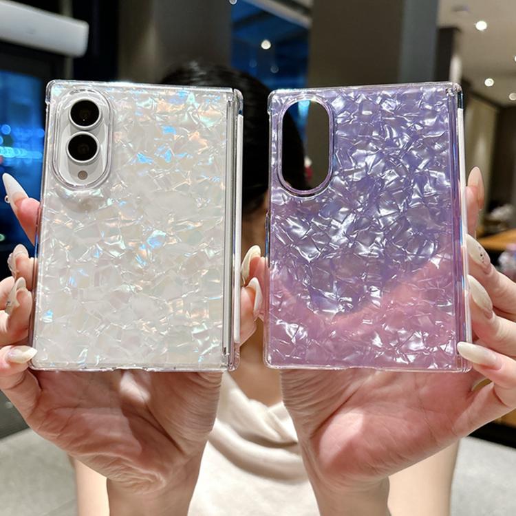 Axis Magnetic Pearlescent Shell Texture Phone Case, For Galaxy Z Fold8 5G