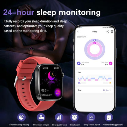 GE53 Smart Watch, 1.92 inch Screen, BT Call, ECG, ECG Heart Rate, Blood Oxygen, Blood Pressure