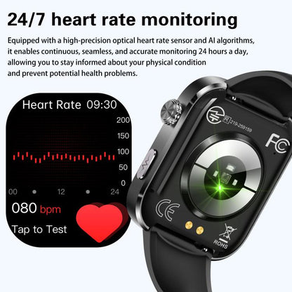 GE53 Smart Watch, 1.92 inch Screen, BT Call, ECG, ECG Heart Rate, Blood Oxygen, Blood Pressure