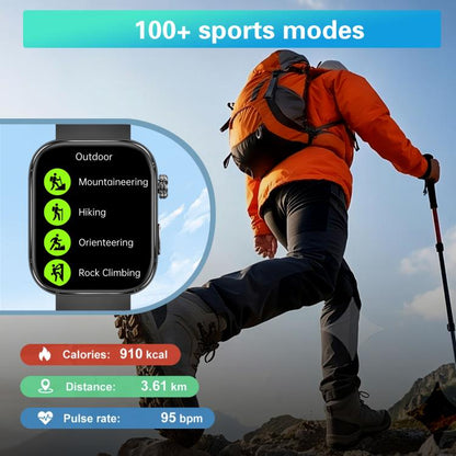GE53 Smart Watch, 1.92 inch Screen, BT Call, ECG, ECG Heart Rate, Blood Oxygen, Blood Pressure
