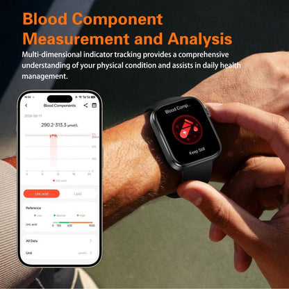 GE53 Smart Watch, 1.92 inch Screen, BT Call, ECG, ECG Heart Rate, Blood Oxygen, Blood Pressure