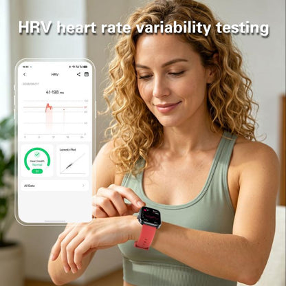 GE53 Smart Watch, 1.92 inch Screen, BT Call, ECG, ECG Heart Rate, Blood Oxygen, Blood Pressure