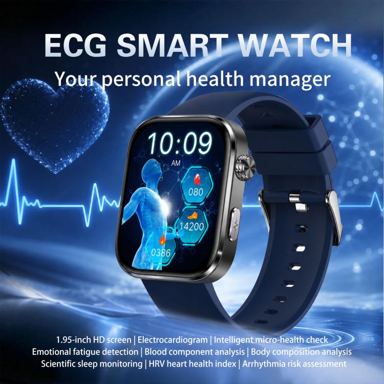 GE53 Smart Watch, 1.92 inch Screen, BT Call, ECG, ECG Heart Rate, Blood Oxygen, Blood Pressure