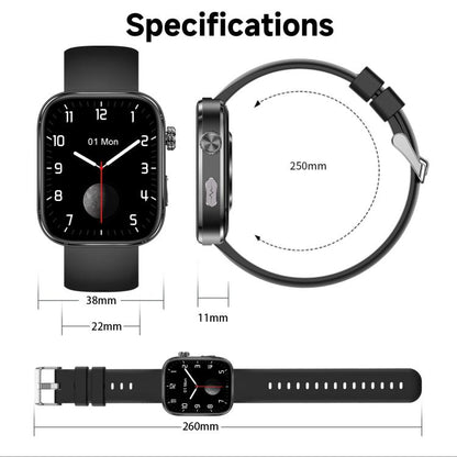 GE53 Smart Watch, 1.92 inch Screen, BT Call, ECG, ECG Heart Rate, Blood Oxygen, Blood Pressure