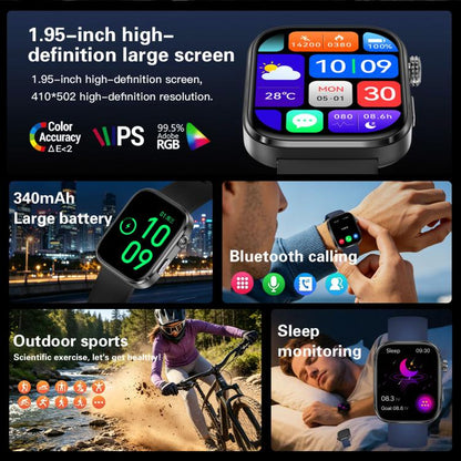GE53 Smart Watch, 1.92 inch Screen, BT Call, ECG, ECG Heart Rate, Blood Oxygen, Blood Pressure