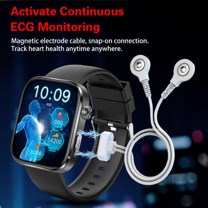 GE53 Smart Watch, 1.92 inch Screen, BT Call, ECG, ECG Heart Rate, Blood Oxygen, Blood Pressure