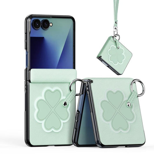 DUX DUCIS LUVY Series Folding Ring Phone Case with Lanyard, For Galaxy Z Flip8 5G