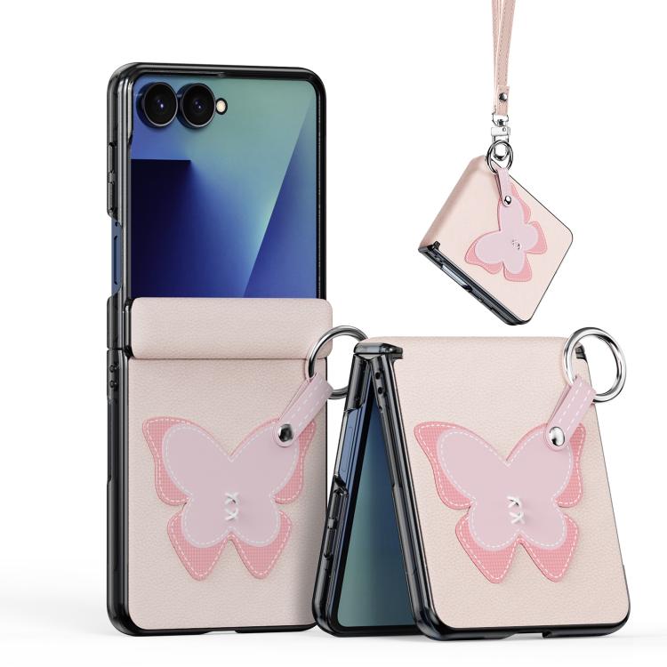 DUX DUCIS LUVY Series Folding Ring Phone Case with Lanyard, For Galaxy Z Flip8 5G
