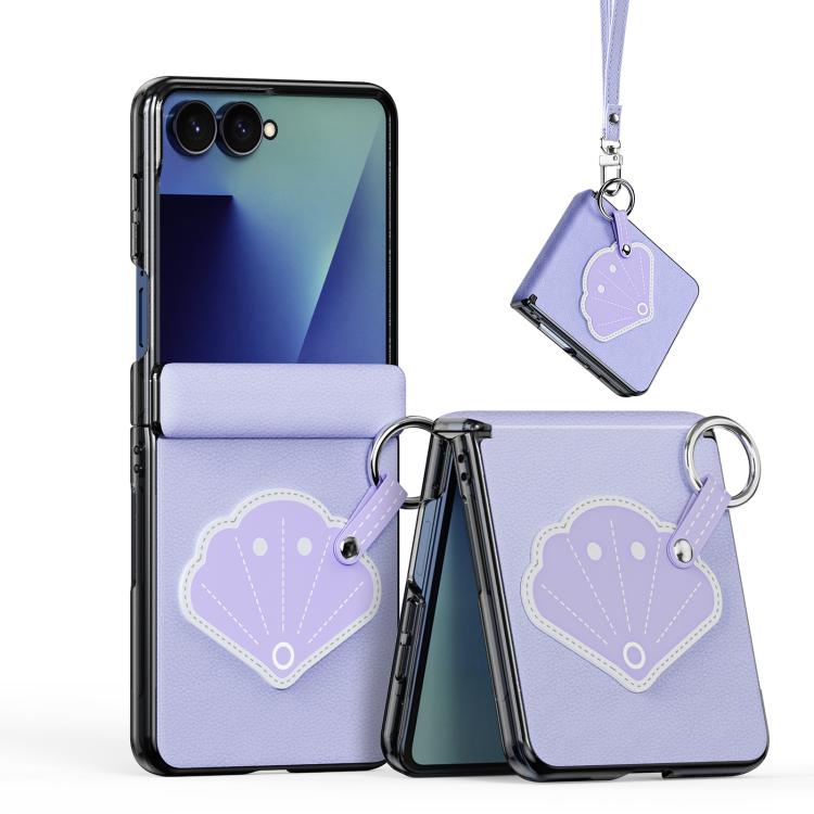 DUX DUCIS LUVY Series Folding Ring Phone Case with Lanyard, For Galaxy Z Flip8 5G
