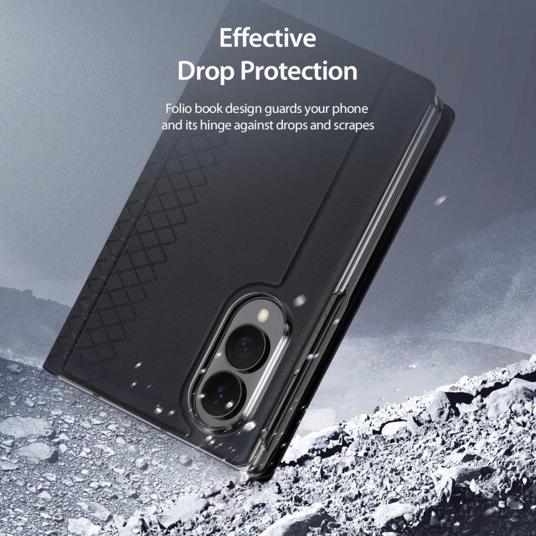 DUX DUCIS Bril Series PU + TPU Phone Case, For Galaxy Z Fold8 5G, For Galaxy Z Fold8 Ultra 5G