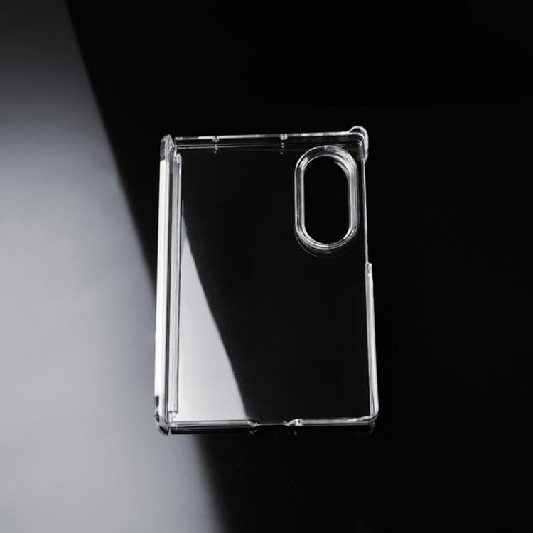 Transparent PC Dual Axis Shockproof Phone Case with Lens Cover, For Galaxy Z Fold8 5G