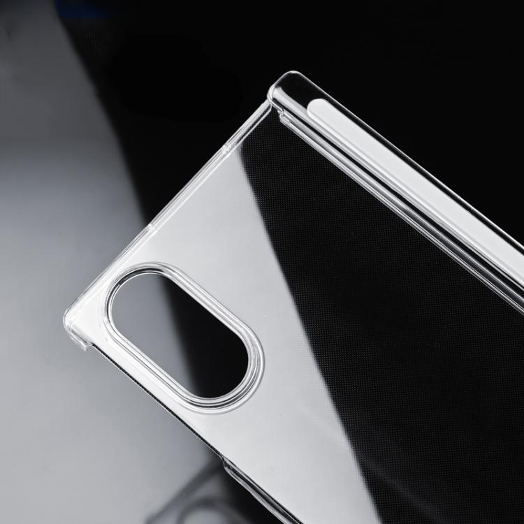 Transparent PC Dual Axis Shockproof Phone Case with Lens Cover, For Galaxy Z Fold8 5G