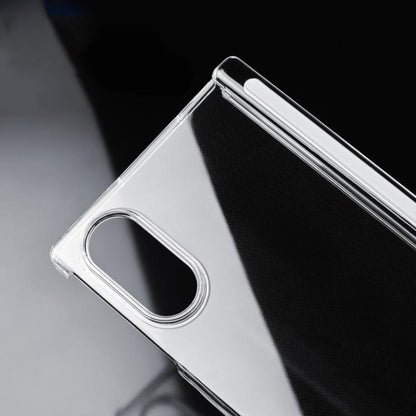 Transparent PC Dual Axis Shockproof Phone Case with Lens Cover, For Galaxy Z Fold8 5G