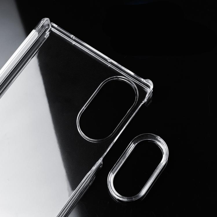 Transparent PC Dual Axis Shockproof Phone Case with Lens Cover, For Galaxy Z Fold8 5G