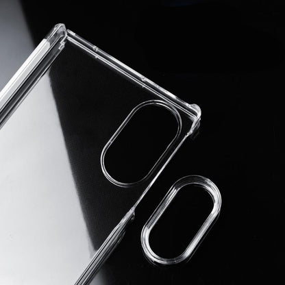 Transparent PC Dual Axis Shockproof Phone Case with Lens Cover, For Galaxy Z Fold8 5G
