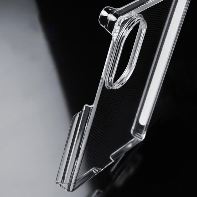 Transparent PC Dual Axis Shockproof Phone Case with Lens Cover, For Galaxy Z Fold8 5G