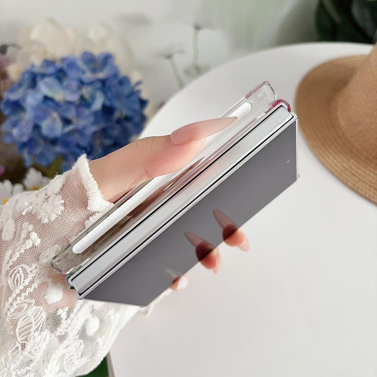 Lens-Frame Shield Hinge Magnetic Gradient Color Phone Case with Holder, For Galaxy Z Fold8 5G