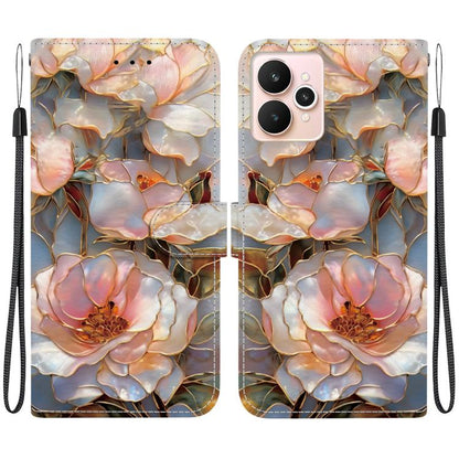 Crystal-Texture Painted Vegan Leather Phone Case, For Realme C100 / C100i 4G, For Realme 16 5G, For Realme 16 Pro+ 5G, For Realme 16 Pro 5G, For Realme Note 70T / 70 4G, For Realme 15T, For Realme 15 Pro / 15 5G, For Realme C75 / 14x                   ...
