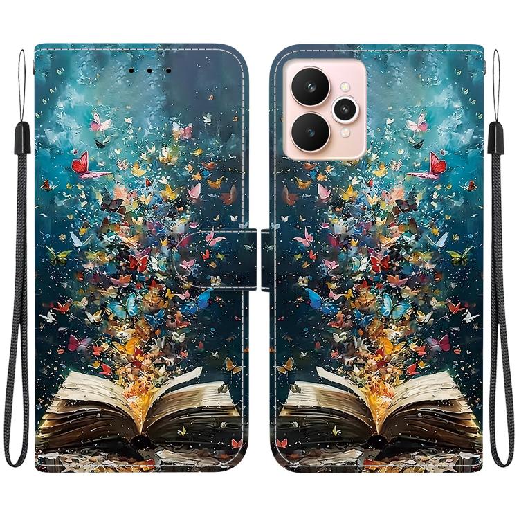 Crystal-Texture Painted Vegan Leather Phone Case, For Realme C100 / C100i 4G, For Realme 16 5G, For Realme 16 Pro+ 5G, For Realme 16 Pro 5G, For Realme Note 70T / 70 4G, For Realme 15T, For Realme 15 Pro / 15 5G, For Realme C75 / 14x                   ...