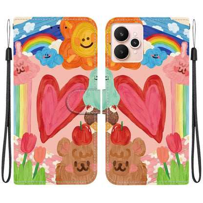 Crystal-Texture Painted Vegan Leather Phone Case, For Realme C100 / C100i 4G, For Realme 16 5G, For Realme 16 Pro+ 5G, For Realme 16 Pro 5G, For Realme Note 70T / 70 4G, For Realme 15T, For Realme 15 Pro / 15 5G, For Realme C75 / 14x                   ...