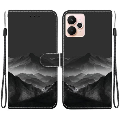 Crystal-Texture Painted Vegan Leather Phone Case, For Realme C100 / C100i 4G, For Realme 16 5G, For Realme 16 Pro+ 5G, For Realme 16 Pro 5G, For Realme Note 70T / 70 4G, For Realme 15T, For Realme 15 Pro / 15 5G, For Realme C75 / 14x                   ...