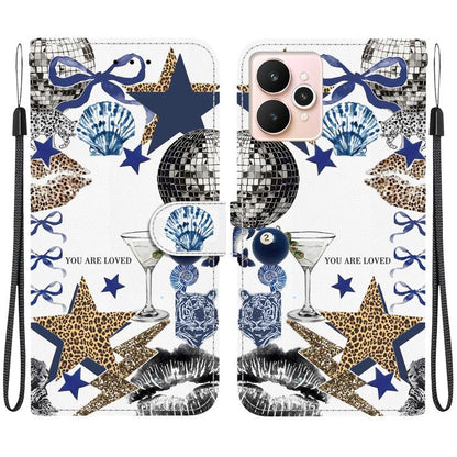 Crystal-Texture Painted Vegan Leather Phone Case, For Realme C100 / C100i 4G, For Realme 16 5G, For Realme 16 Pro+ 5G, For Realme 16 Pro 5G, For Realme Note 70T / 70 4G, For Realme 15T, For Realme 15 Pro / 15 5G, For Realme C75 / 14x                   ...