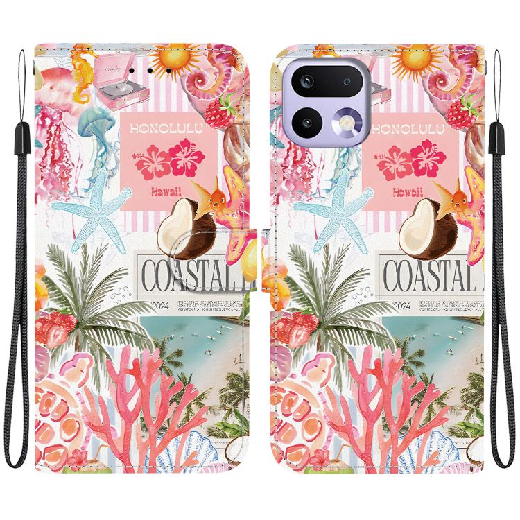 Crystal-Texture Painted Vegan Leather Phone Case, For Realme C100 / C100i 4G, For Realme 16 5G, For Realme 16 Pro+ 5G, For Realme 16 Pro 5G, For Realme Note 70T / 70 4G, For Realme 15T, For Realme 15 Pro / 15 5G, For Realme C75 / 14x                   ...
