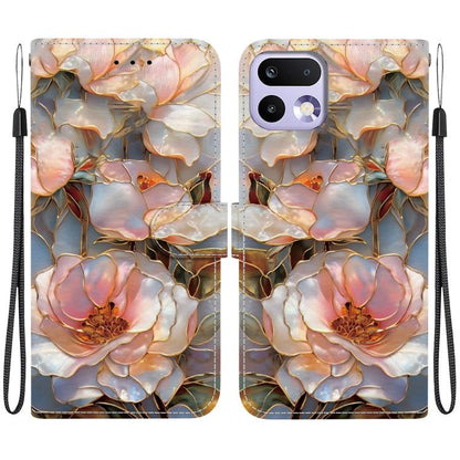 Crystal-Texture Painted Vegan Leather Phone Case, For Realme C100 / C100i 4G, For Realme 16 5G, For Realme 16 Pro+ 5G, For Realme 16 Pro 5G, For Realme Note 70T / 70 4G, For Realme 15T, For Realme 15 Pro / 15 5G, For Realme C75 / 14x                   ...