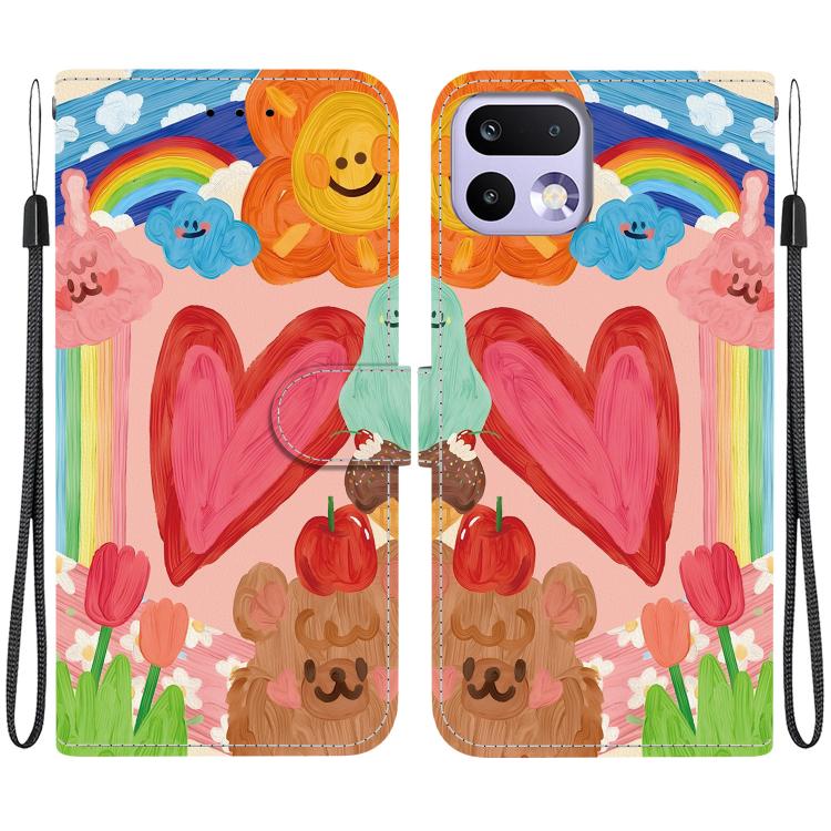 Crystal-Texture Painted Vegan Leather Phone Case, For Realme C100 / C100i 4G, For Realme 16 5G, For Realme 16 Pro+ 5G, For Realme 16 Pro 5G, For Realme Note 70T / 70 4G, For Realme 15T, For Realme 15 Pro / 15 5G, For Realme C75 / 14x                   ...