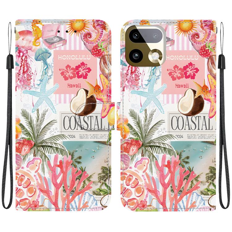 Crystal-Texture Painted Vegan Leather Phone Case, For Realme C100 / C100i 4G, For Realme 16 5G, For Realme 16 Pro+ 5G, For Realme 16 Pro 5G, For Realme Note 70T / 70 4G, For Realme 15T, For Realme 15 Pro / 15 5G, For Realme C75 / 14x                   ...