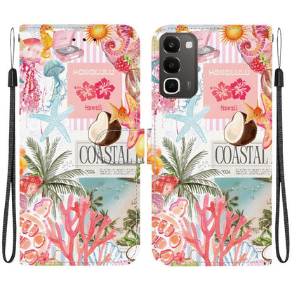 Crystal-Texture Painted Vegan Leather Phone Case, For Realme C100 / C100i 4G, For Realme 16 5G, For Realme 16 Pro+ 5G, For Realme 16 Pro 5G, For Realme Note 70T / 70 4G, For Realme 15T, For Realme 15 Pro / 15 5G, For Realme C75 / 14x                   ...
