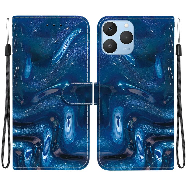 Crystal-Texture Painted Vegan Leather Phone Case, For Realme C100 / C100i 4G, For Realme 16 5G, For Realme 16 Pro+ 5G, For Realme 16 Pro 5G, For Realme Note 70T / 70 4G, For Realme 15T, For Realme 15 Pro / 15 5G, For Realme C75 / 14x                   ...