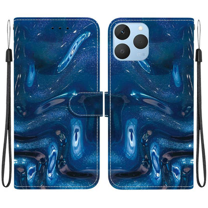 Crystal-Texture Painted Vegan Leather Phone Case, For Realme C100 / C100i 4G, For Realme 16 5G, For Realme 16 Pro+ 5G, For Realme 16 Pro 5G, For Realme Note 70T / 70 4G, For Realme 15T, For Realme 15 Pro / 15 5G, For Realme C75 / 14x                   ...