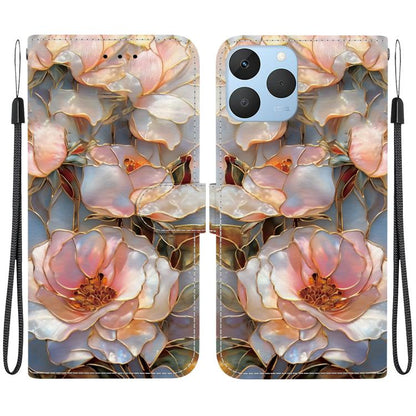 Crystal-Texture Painted Vegan Leather Phone Case, For Realme C100 / C100i 4G, For Realme 16 5G, For Realme 16 Pro+ 5G, For Realme 16 Pro 5G, For Realme Note 70T / 70 4G, For Realme 15T, For Realme 15 Pro / 15 5G, For Realme C75 / 14x                   ...