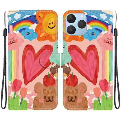 Crystal-Texture Painted Vegan Leather Phone Case, For Realme C100 / C100i 4G, For Realme 16 5G, For Realme 16 Pro+ 5G, For Realme 16 Pro 5G, For Realme Note 70T / 70 4G, For Realme 15T, For Realme 15 Pro / 15 5G, For Realme C75 / 14x                   ...