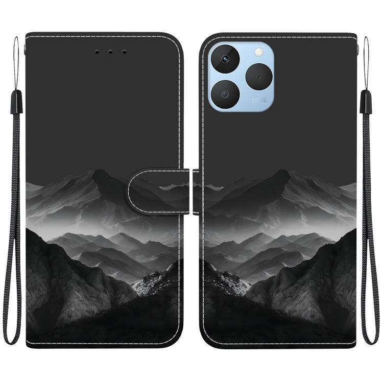 Crystal-Texture Painted Vegan Leather Phone Case, For Realme C100 / C100i 4G, For Realme 16 5G, For Realme 16 Pro+ 5G, For Realme 16 Pro 5G, For Realme Note 70T / 70 4G, For Realme 15T, For Realme 15 Pro / 15 5G, For Realme C75 / 14x                   ...